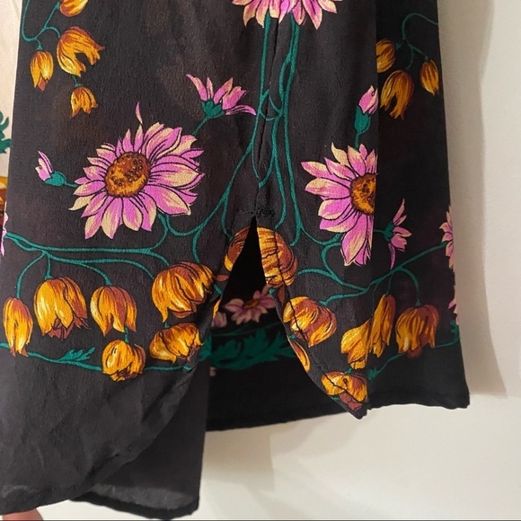 Maeve Anthropologie Florence Silk Floral Blouse - Picture 6 of 8